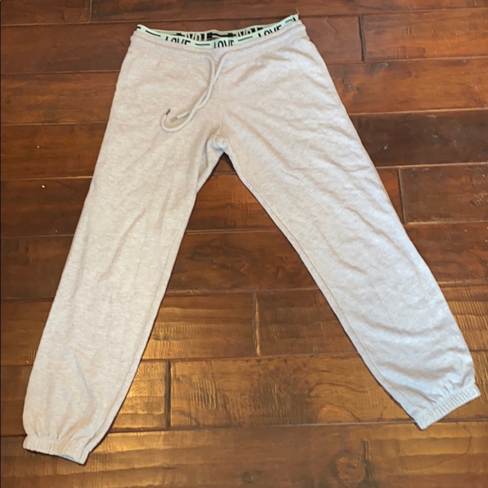 Aqua green lined sweatpants!
